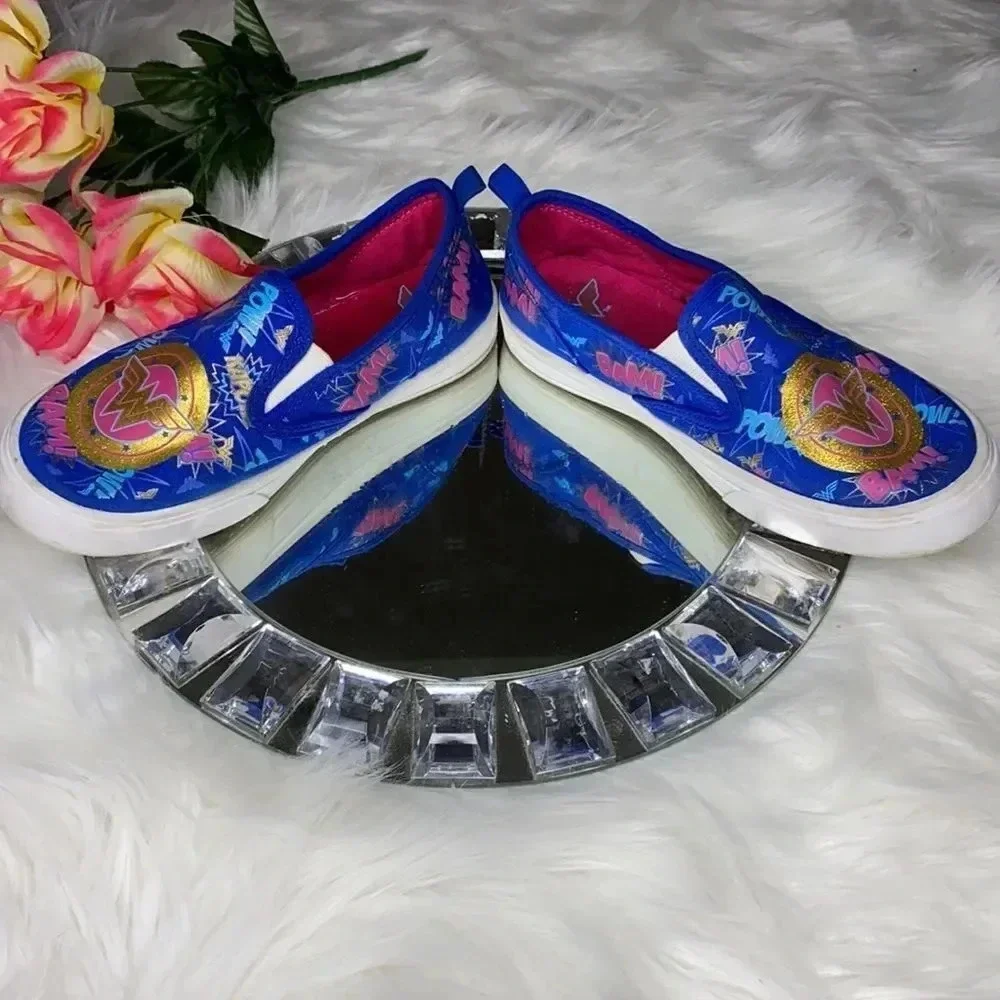 Wonder Woman Canvas Tennis Slip On Sneaker…